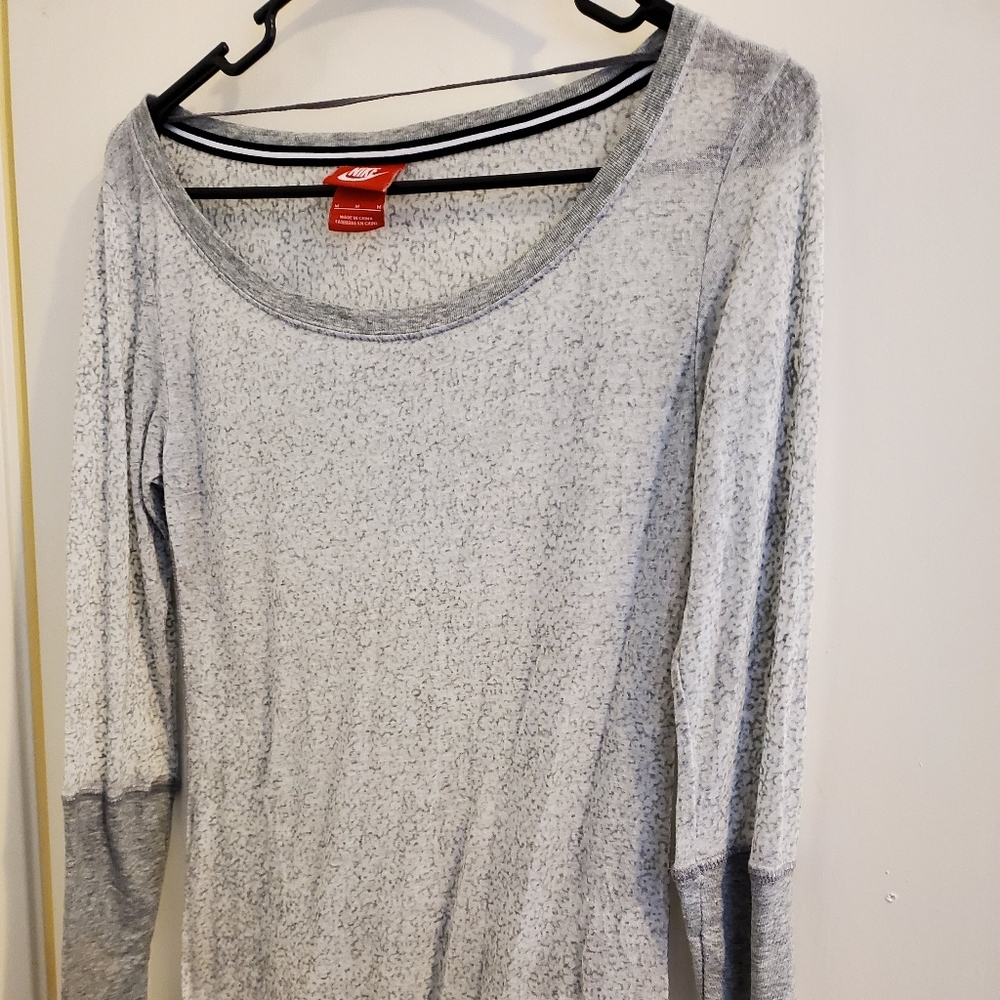 Sheer Nike workout top